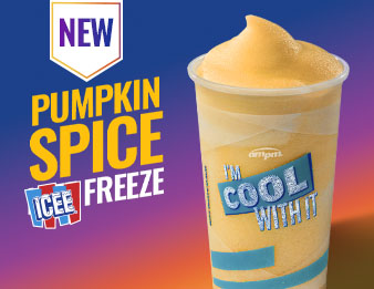 A Pumpkin Spice Icee Freeze